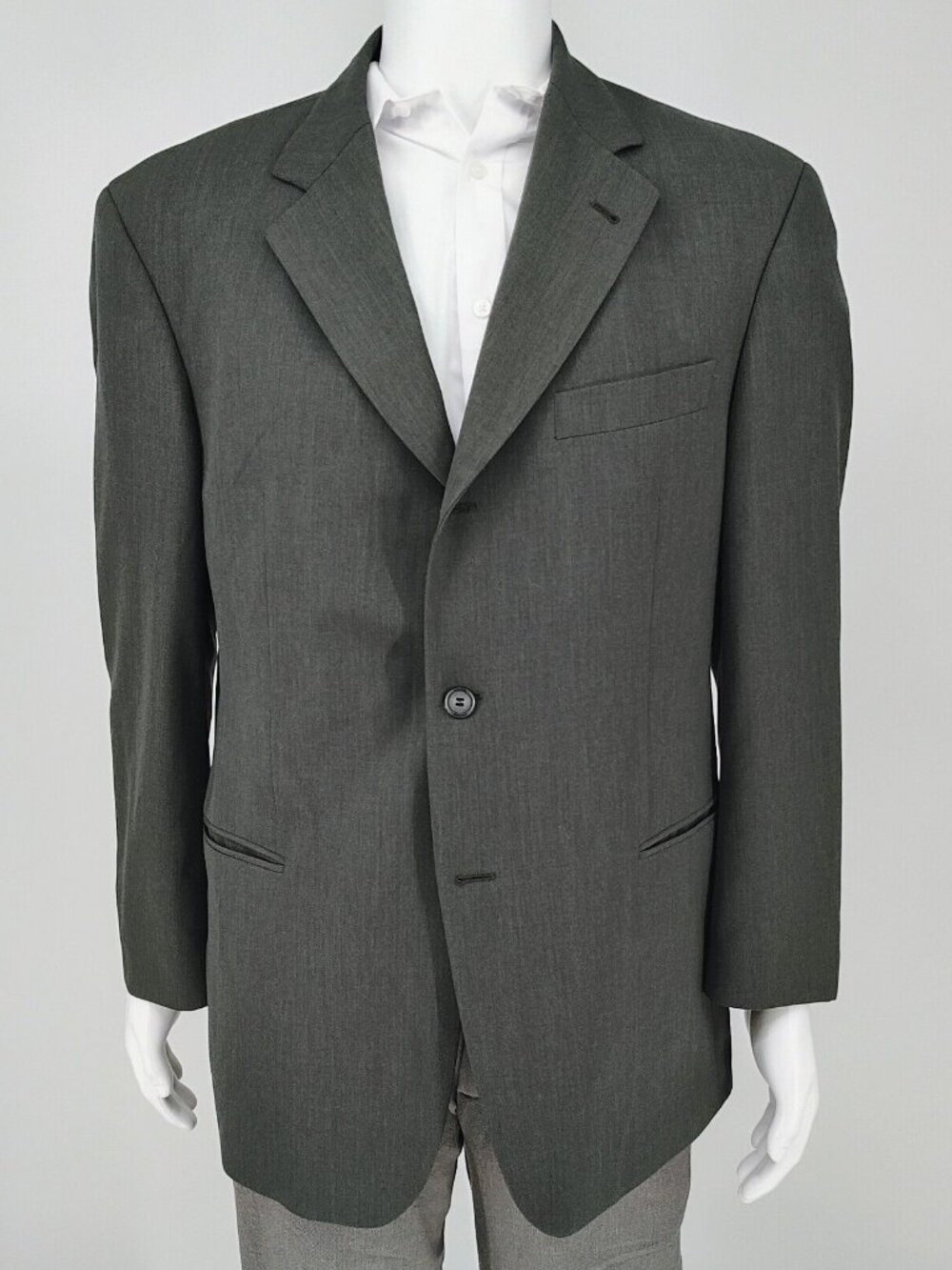 Boss Hugo Boss Green/Gray Einstein/Sigma Guabello Super 110s Suit Jacket (40S)